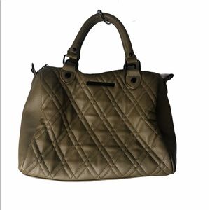 Steve Madden Olive Green Quilted Satchel